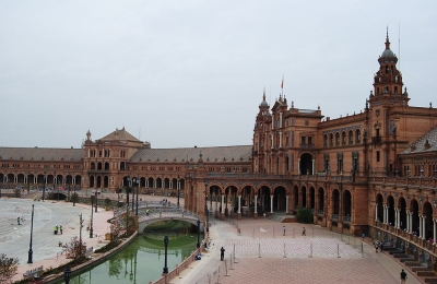 Plaza España (Sevilla) || Suelos hidráulicos
